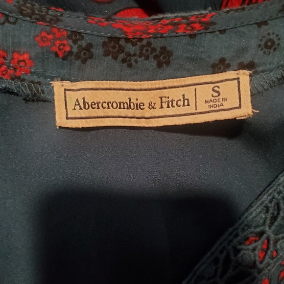 Abercrombie Blue green floral dress - Picture 4 of 4